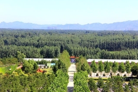 灵山宝塔陵园航拍