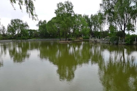 天成湖景色