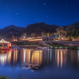 九公山长城纪念林四季景观与在线咨询