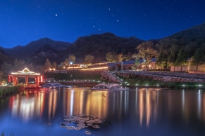 九公山长城纪念林四季景观与在线咨询